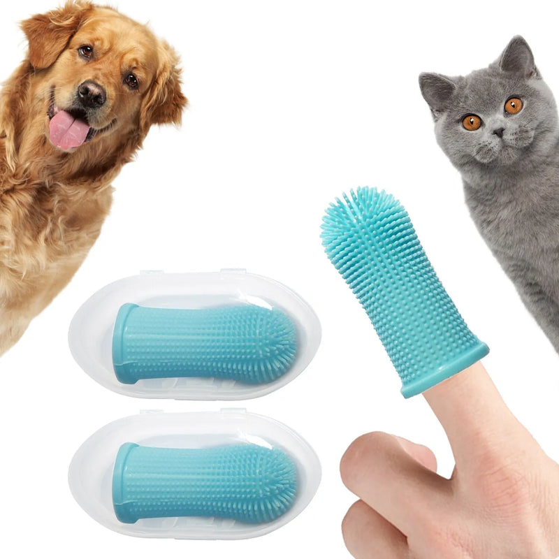Escova De Dentes De Silicone Para Pets